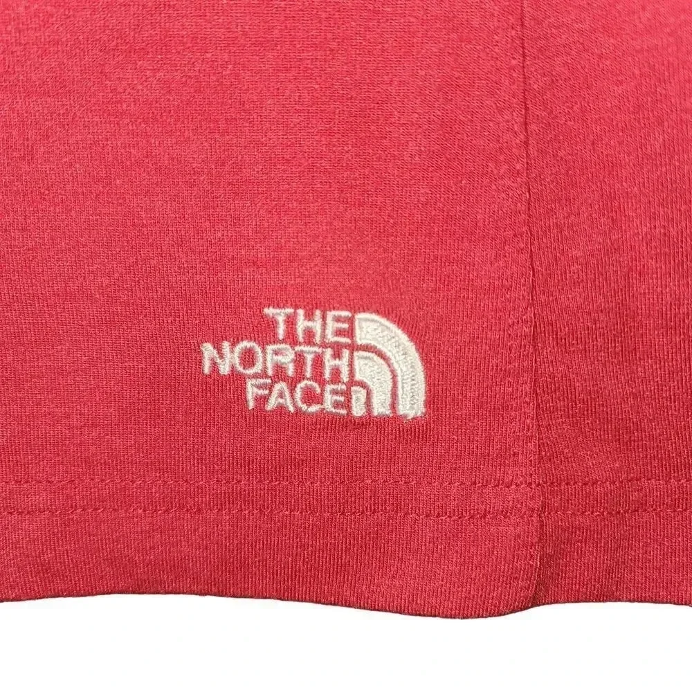 The North Face T-Shirt Women's Size Large Red Crew Neck Short Sleeve Pullover